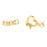 J Goodin Contemporary Fashion Style Goldtone Finish Heart Bracelet For Women