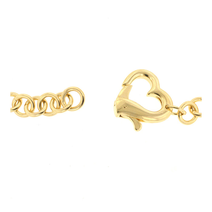 J Goodin Contemporary Fashion Style Goldtone Finish Heart Bracelet For Women
