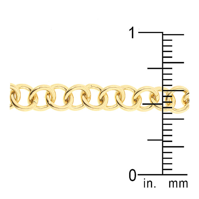 J Goodin Contemporary Fashion Style Goldtone Finish Heart Bracelet For Women