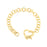 J Goodin Contemporary Fashion Style Goldtone Finish Heart Bracelet For Women