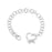 J Goodin Contemporary Fashion Style Silvertone Finish Heart Bracelet For Women