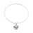 J Goodin Solitaire Filigree Heart Charm Bracelet