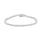 J Goodin Anniversary Bridal Wedding Style Petite Silvertone Cubic Zirconia Silvertone Tennis Bracelet