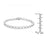 J Goodin Anniversary Bridal Wedding Style Infinity Circle Cubic Zirconia Silvertone Finish Bracelet