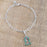 J Goodin Snowman 0.2 ct CZ Rhodium Holiday Charm Bracelet