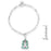 J Goodin Snowman 0.2 ct CZ Rhodium Holiday Charm Bracelet