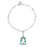 J Goodin Snowman 0.2 ct CZ Rhodium Holiday Charm Bracelet