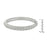 J Goodin Fashion Contemporary Style Twisting Clear Crystal Bangle Bracelet