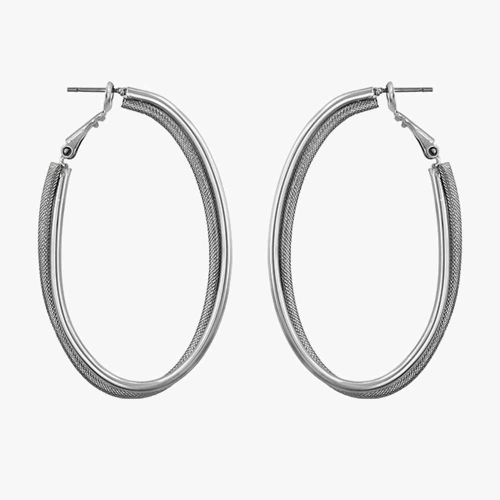 Two-texture Hooplet Earrings