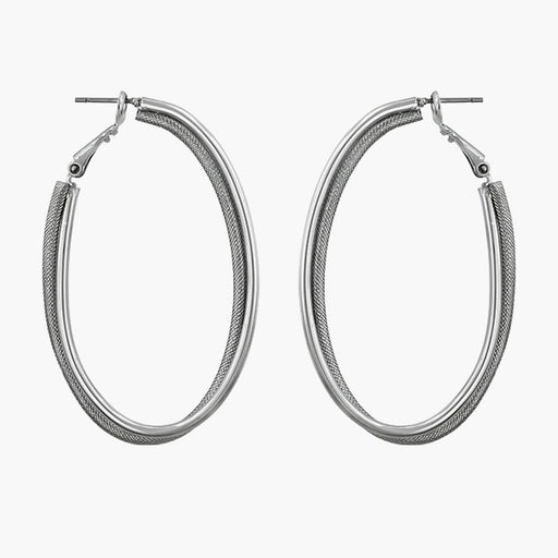 Two-texture Hooplet Earrings