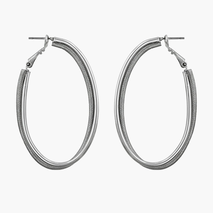 Two-texture Hooplet Earrings
