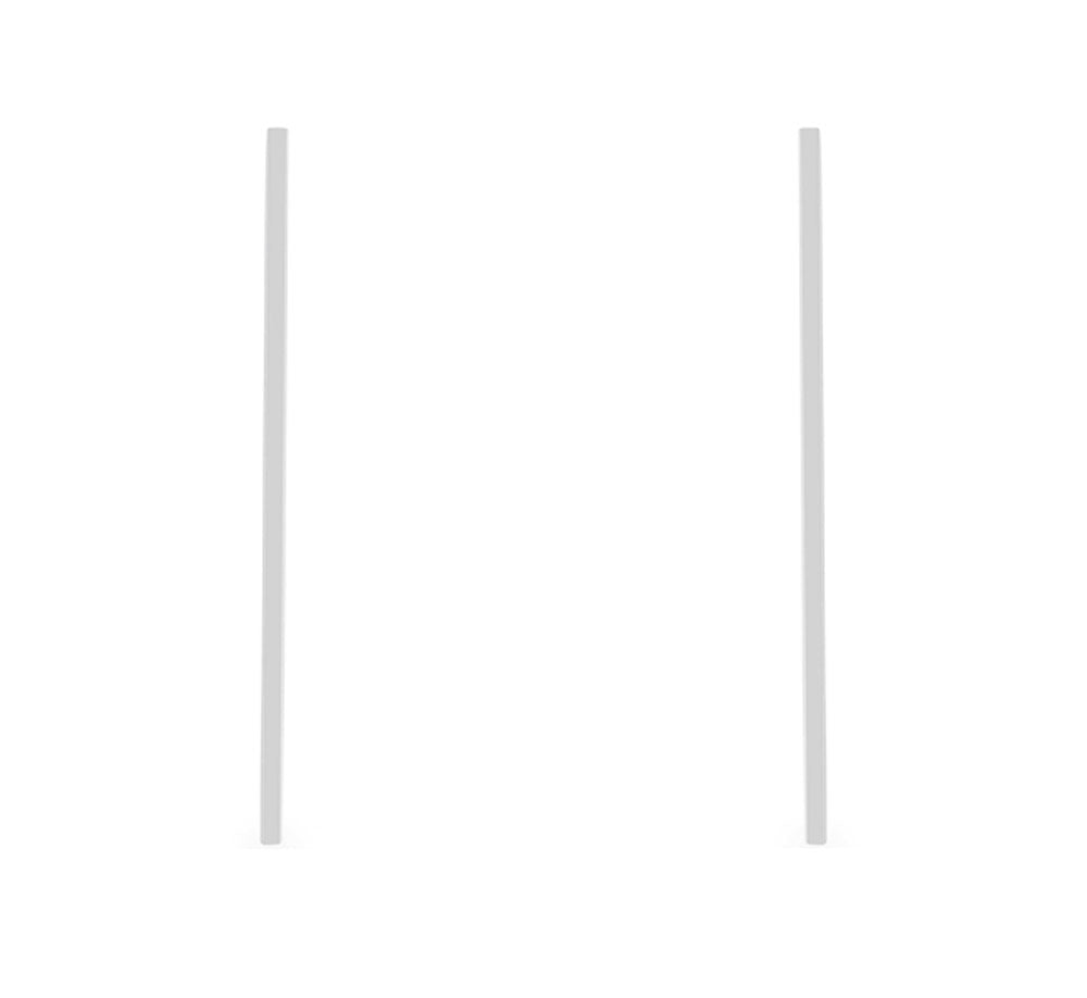 J Goodin Carolee Rhodium Stainless Steel Long Line Drop Earrings
