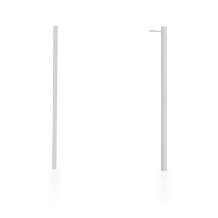 J Goodin Carolee Rhodium Stainless Steel Long Line Drop Earrings