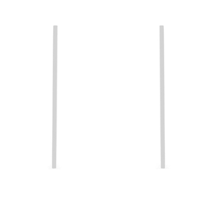 J Goodin Carolee Rhodium Stainless Steel Long Line Drop Earrings