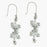 Silver Snowflake Dangle Earrings