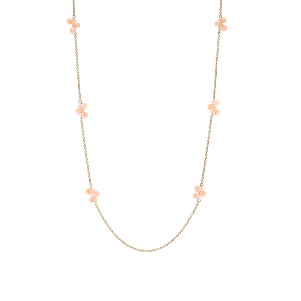 36 Inch Beaded Station Necklace