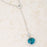 J Goodin Women Fashion Jewelry Lori 10.9ct Aqua Cz White Gold Rhodium Classic Drop Lariat Necklace