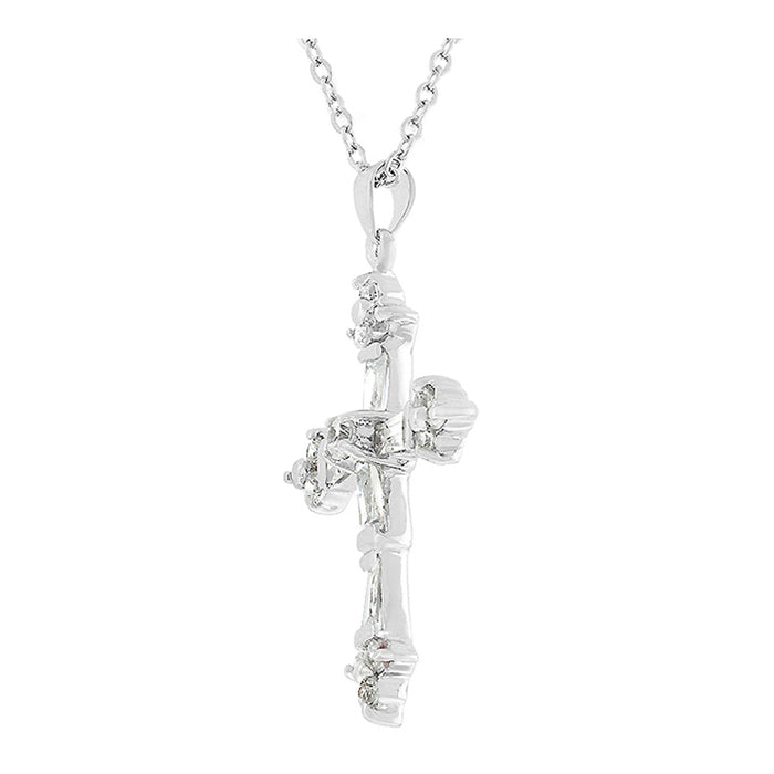J Goodin Cubic Zirconia Fashion Religious Symbolic Style Brilliant Cubic Zirconia Cross Pendant