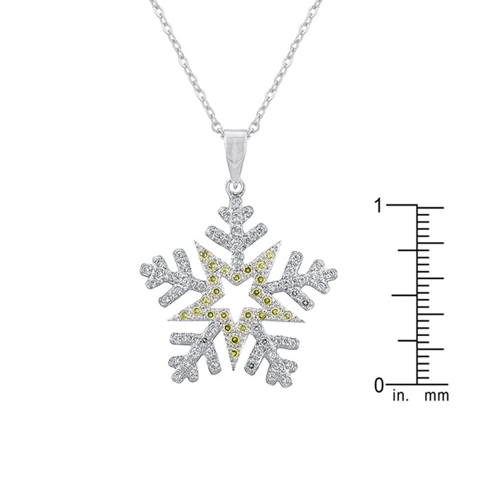 Pave Snowflake Pendant