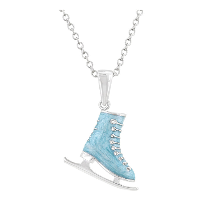 J Goodin Enamel Symbolic Contemporary Style Enamel Ice Skate Pendant
