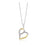 J Goodin Cubic Zirconia Heart Style Mom Two-tone Finish Fashion Pendant