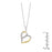 J Goodin Cubic Zirconia Heart Style Mom Two-tone Finish Fashion Pendant