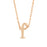 Rosegold Finish Initial F Pendant