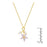 J Goodin Cubic Zirconia Classic Fashion Style Purple Flower Drop Pendant