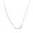 J Goodin Trendy Women Jewelry Elaina Rose Gold Stainless Steel N Initial Necklace