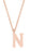 J Goodin Trendy Women Jewelry Elaina Rose Gold Stainless Steel N Initial Necklace
