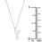 J Goodin Trendy Women Jewelry Elaina White Gold Rhodium Stainless Steel Y Initial Necklace
