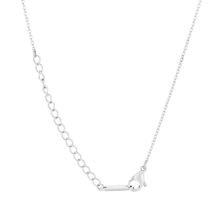 J Goodin Trendy Women Jewelry Elaina White Gold Rhodium Stainless Steel Z Initial Necklace