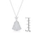 J Goodin Cubic Zirconia Holiday 5.75ct Clear Christmas Tree Drop Necklace