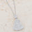 J Goodin Cubic Zirconia Holiday 5.75ct Clear Christmas Tree Drop Necklace