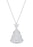 J Goodin Cubic Zirconia Holiday 5.75ct Clear Christmas Tree Drop Necklace