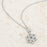 J Goodin Stella 0.3ct Cz White Gold Rhodium Star Drop Necklace