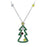 Cubic Zirconia Christmas Pendant