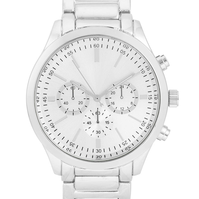 J Goodin Women's Chronograph Stainless Steel Silvertone Metal Watch
