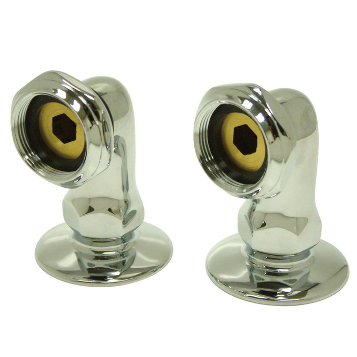Kingston Brass Vintage 2"" Deck Mount Risers For Clawfoot Tub Faucet - Polished Chrome