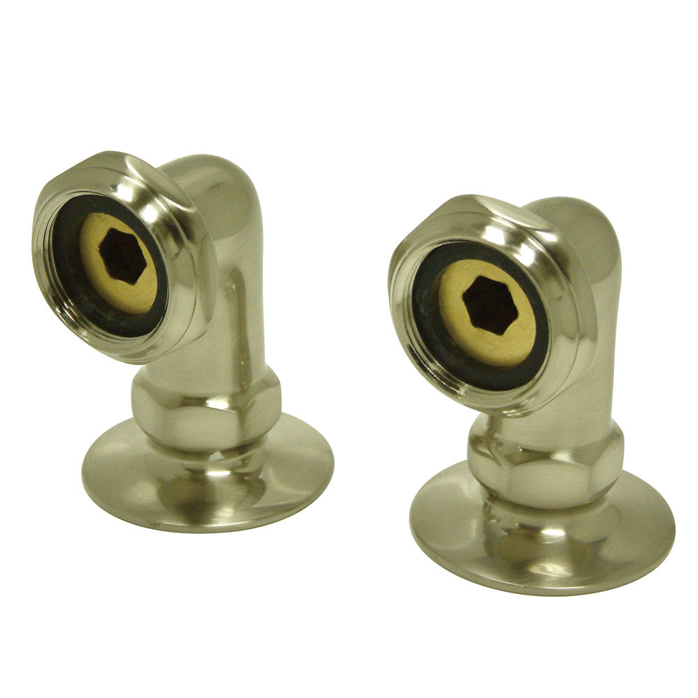 Kingston Brass Vintage 2"" Deck Mount Risers For Clawfoot Tub Faucet - Satin Nickel