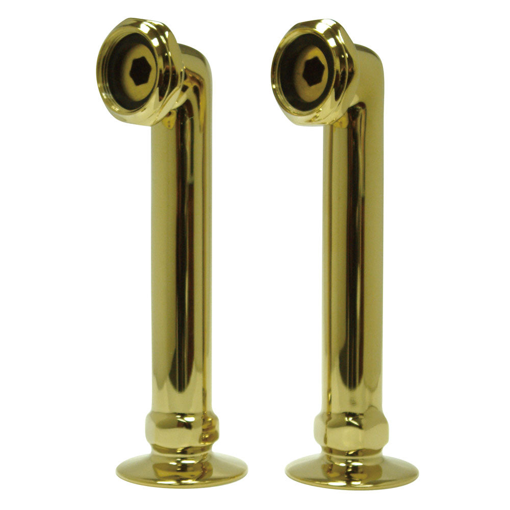 Kingston Brass Cc6rs2 6" Riser For Leg Tub Filler, Polished Brass - Polished Brass