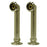 Kingston Brass Cc6rs8 6" Riser For Leg Tub Filler, Satin Nickel - Satin Nickel