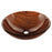 Fauceture Evsdlr3 Valley 16-1-2" Diameter Double Layer Glass Vessel Bathroom Sink - Mahogany Brown