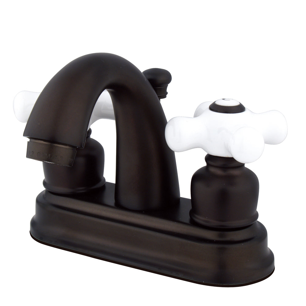 Kingston Brass Fb5615px 4-inch Centerset Lavatory Faucet, Oil Rubbed Bronze - Oil Rubbed Bronze
