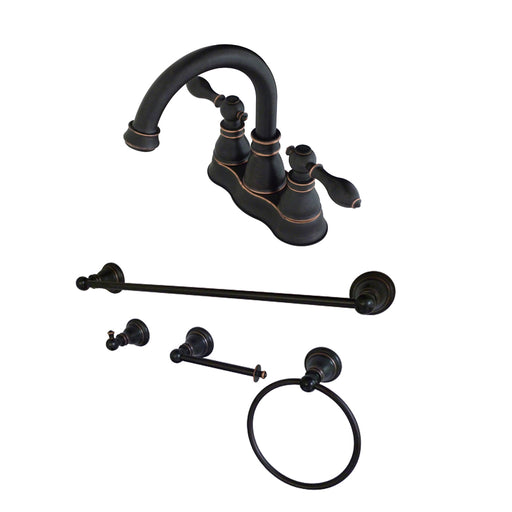 Fauceture Fsk1616acl 4-inch Centerset Lavatory Faucet, Naples Bronze - Naples Bronze