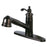 Kingston Brass Gsc7575tl Templeton Single Handlepull Out Kitchen Faucet With Deck Plate, Oil Rubbed Bronze - Oil Rubbed Bronze