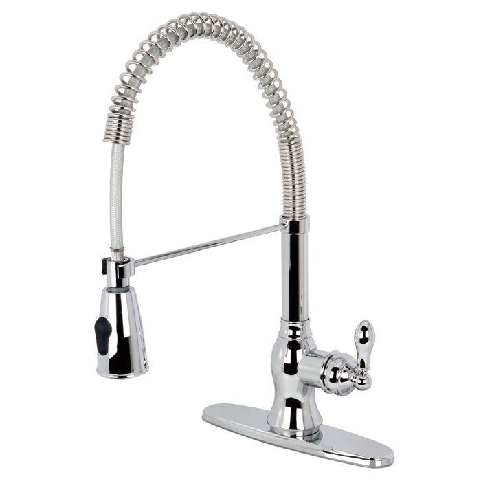 Gourmetier Gsy8891acl American Classic Single-handle Pull-down Spray Kitchen Faucet, Chrome - Polished Chrome