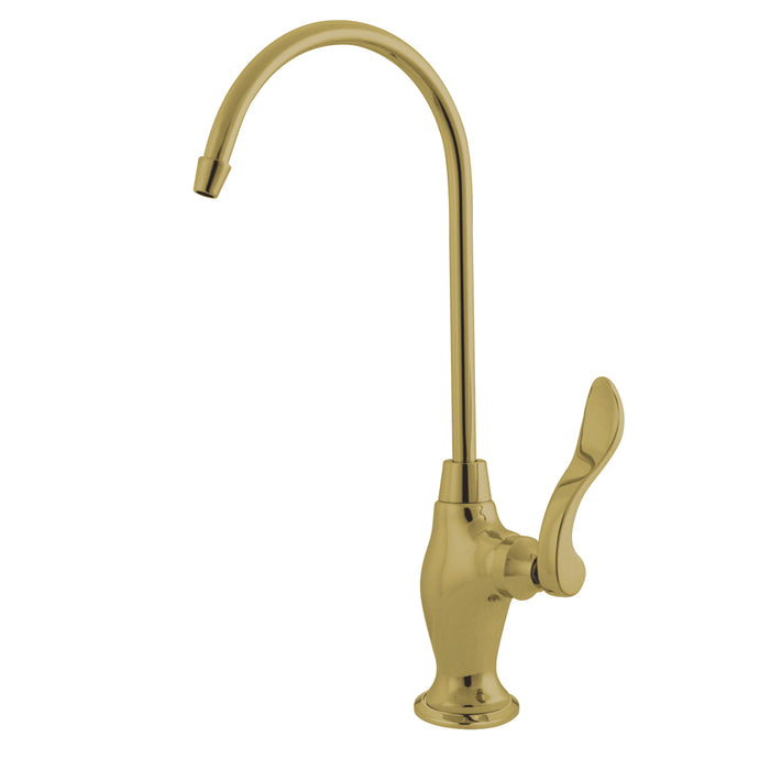Kingston Brass Ks3192nfl Nuwave French Single Handle Water Filtration Faucet, Polished Brass - Polished Brass