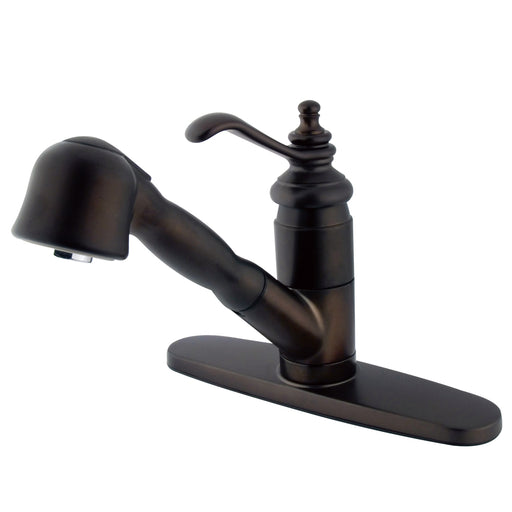 Kingston Brass Ks7895tl Templeton Pull-out Spray Kitchen Faucet, Oil Rubbed Bronze - Oil Rubbed Bronze