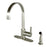 Gourmetier Ls8718ctlsp Continental 8" Centerset Single Handle Kitchen Faucets With Matching Side Sprayer, Satin Nickel - Satin Nickel